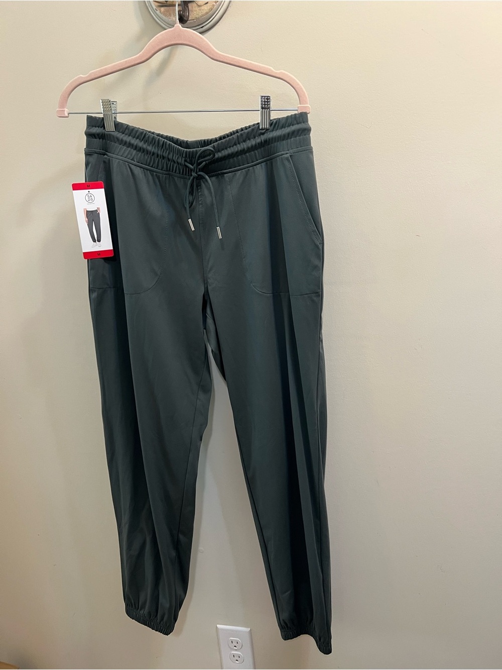 Women’s Sage Collection Drawstring Jogger Pants Dark Green Size Medium NWT